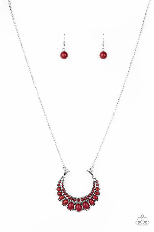 Paparazzi Necklaces - Count to Zen - Red