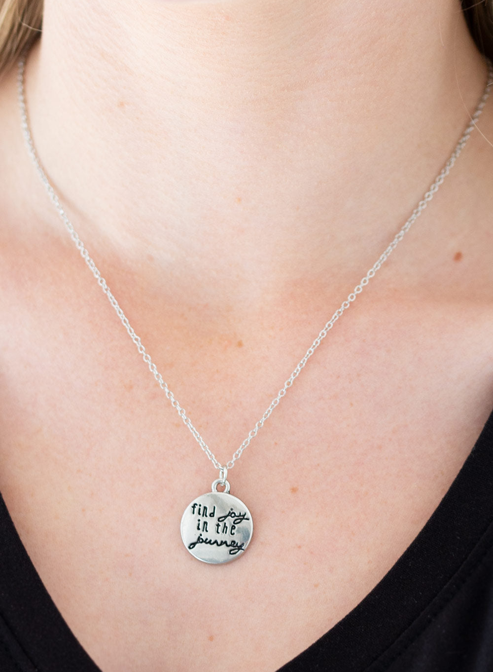 Paparazzi Necklaces - Find Joy - Silver