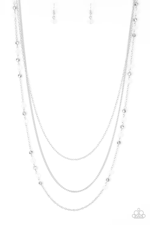 Paparazzi Necklaces - Colorful Cadence - White