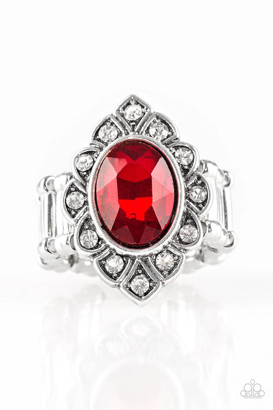 Paparazzi Rings - Power Behind the Throne - Red