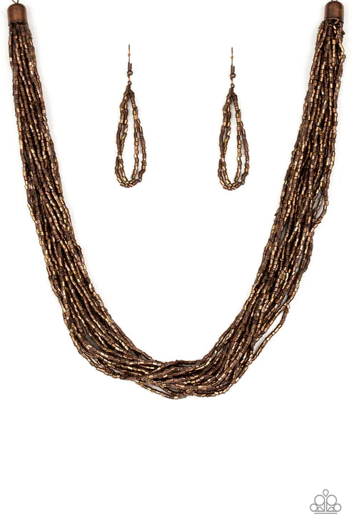 Paparazzi Necklaces - The Speed of Starlight - Copper