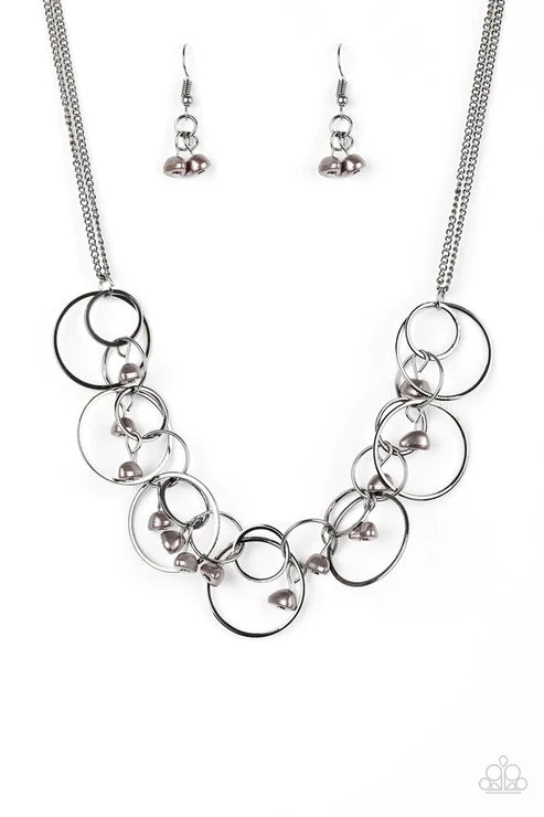 Paparazzi Necklaces - Seafront Scene - Black