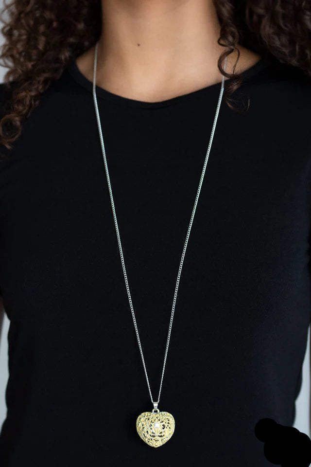 Paparazzi Necklaces - Love is all Around - Yellow