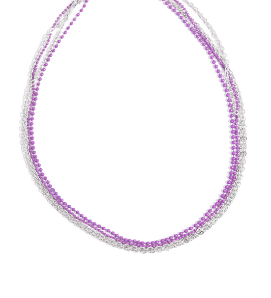 Paparazzi Necklaces - Industrial Independence - Purple