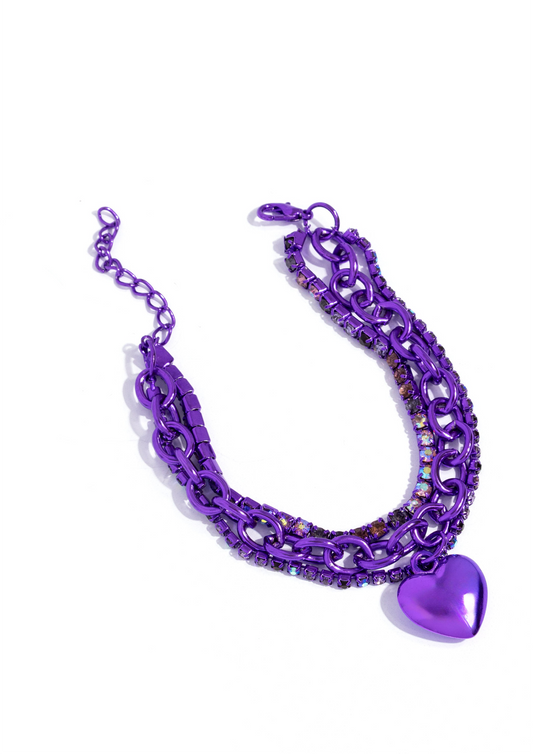 Paparazzi Bracelets - Affectionate Accent - Purple