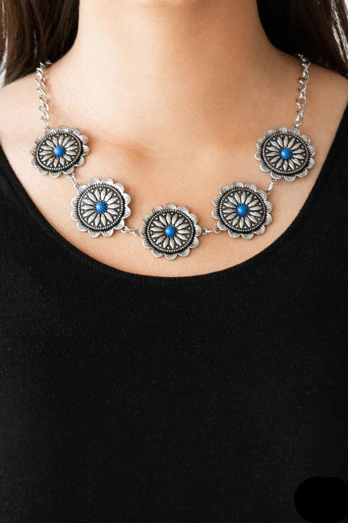 Paparazzi Necklaces - Me-dallions, Myself, and I - Blue
