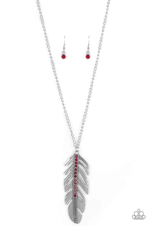 Paparazzi Necklaces - Sky Quest - Red