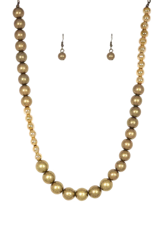 Paparazzi Necklaces - Power to the People - Brass