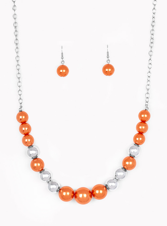 Paparazzi Necklaces - Take Note - Orange