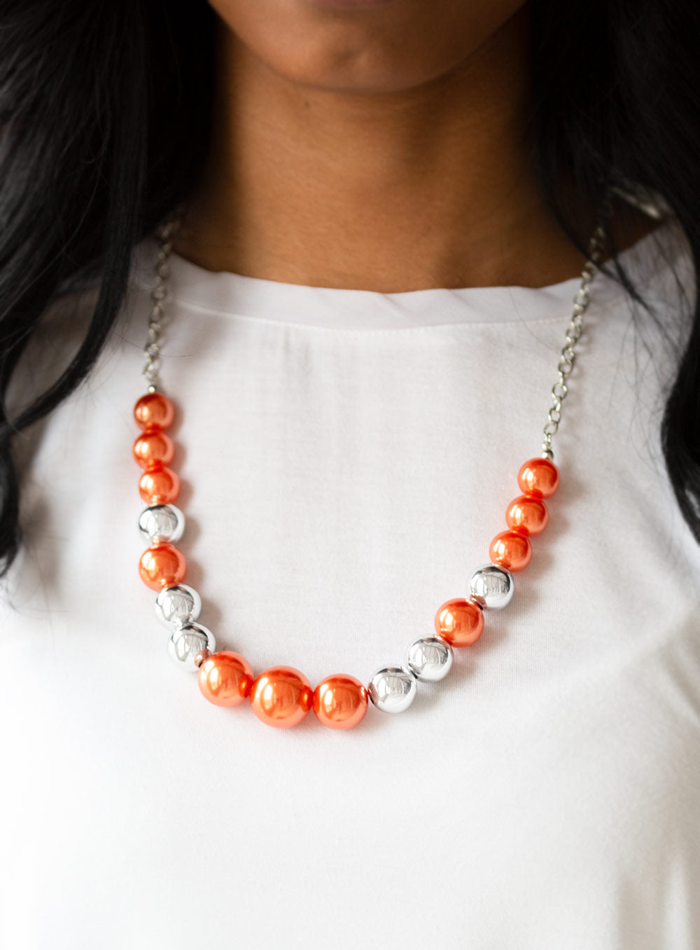 Paparazzi Necklaces - Take Note - Orange