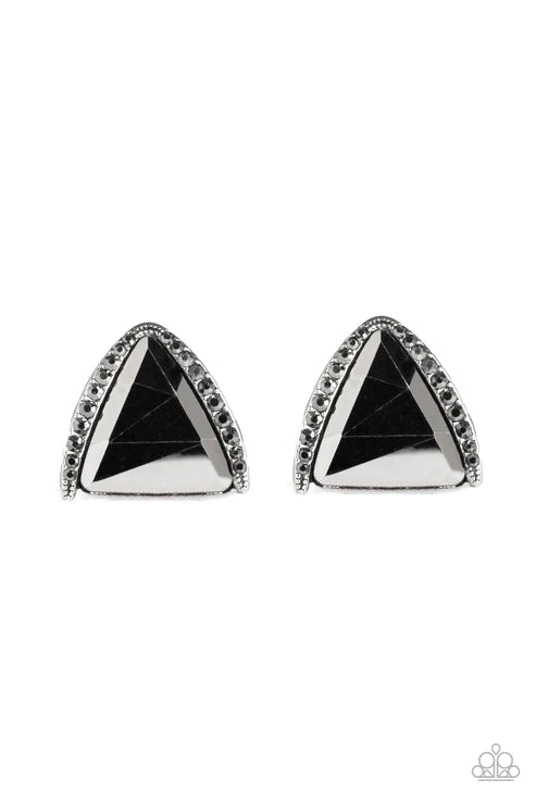 Paparazzi Earrings - Exalted Elegance - Silver