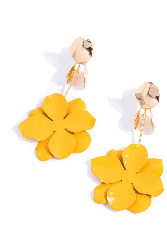 Paparazzi Earrings - Malibu Moderato - Gold