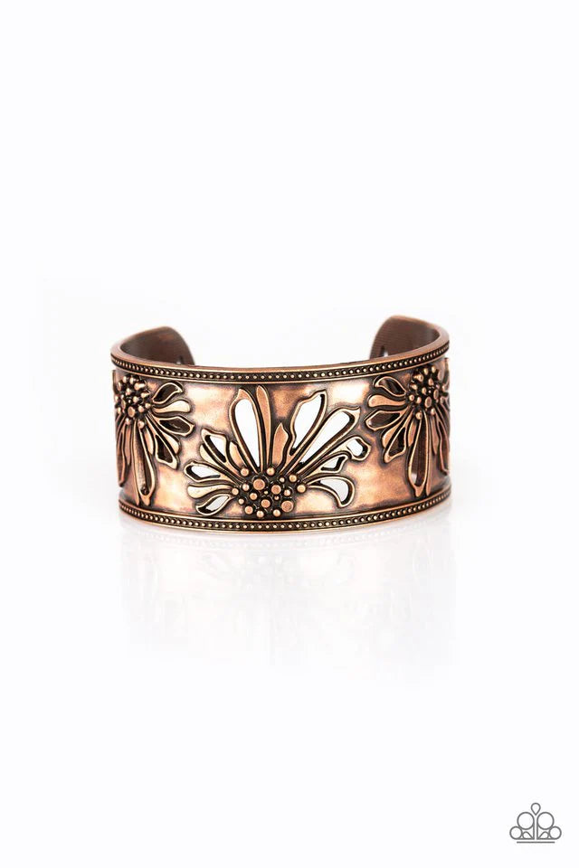 Paparazzi Bracelets - Where the Wildflowers are - Copper