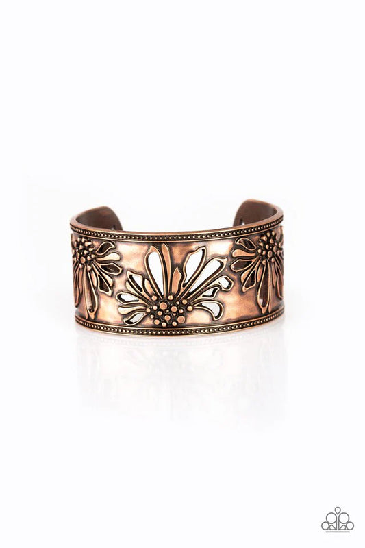 Paparazzi Bracelets - Where the Wildflowers are - Copper