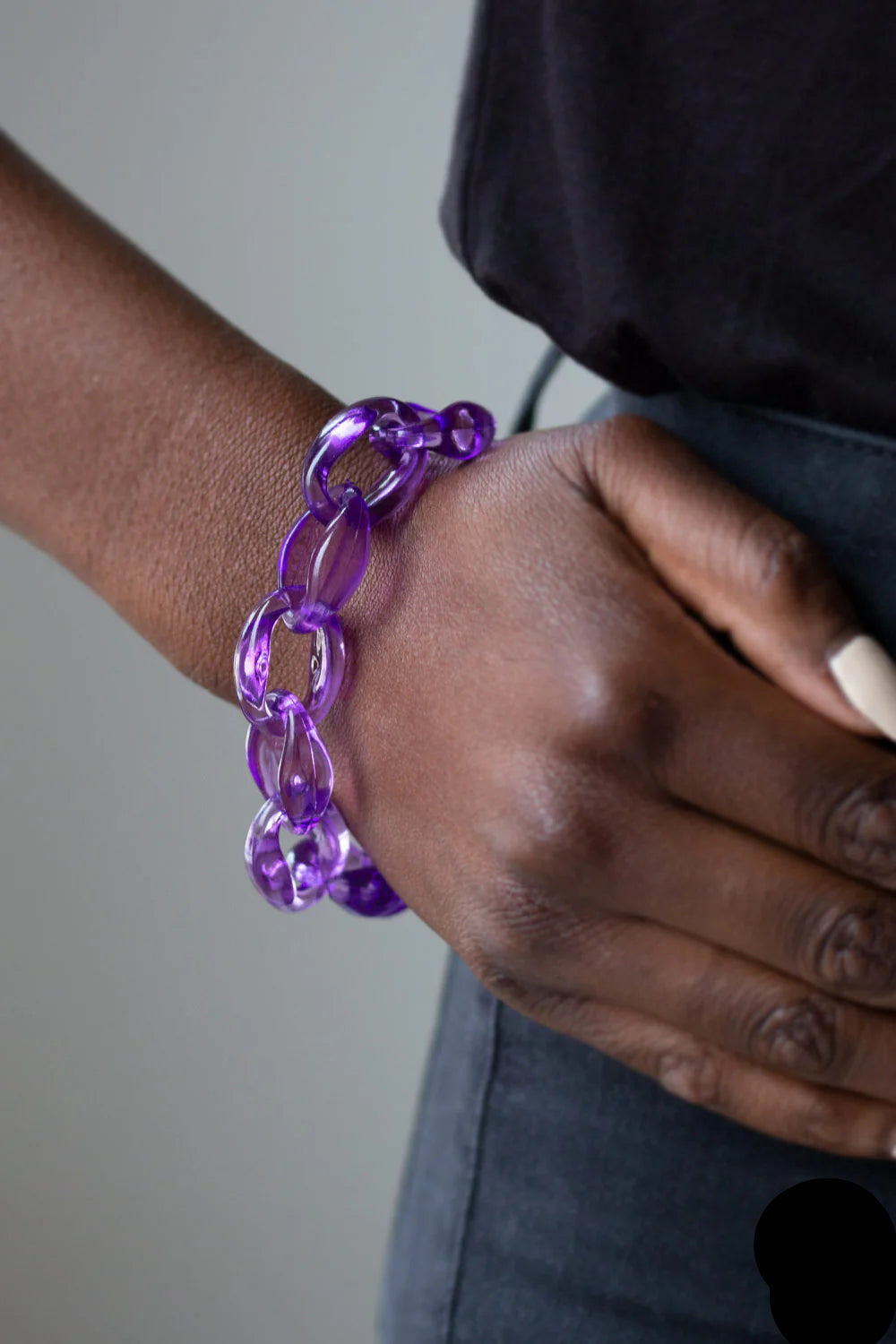 Paparazzi Bracelets - Ice Ice Baby -- Purple