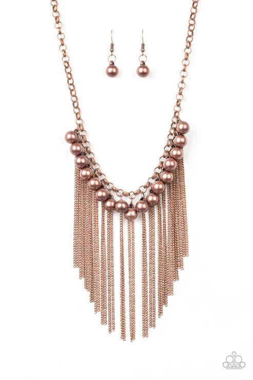 Paparazzi Necklaces - Powerhouse Prowl - Copper