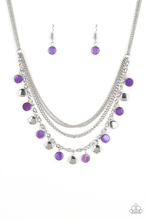 Paparazzi Necklaces - Beach Flavor - Purple