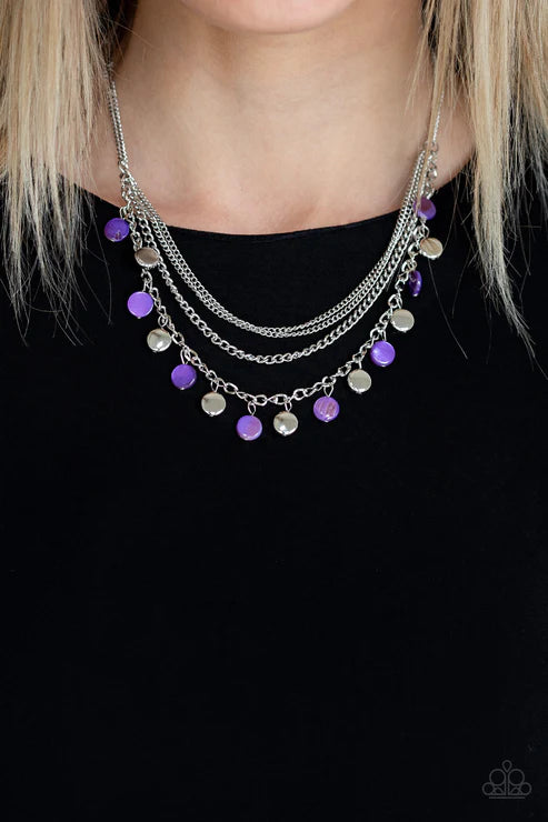 Paparazzi Necklaces - Beach Flavor - Purple