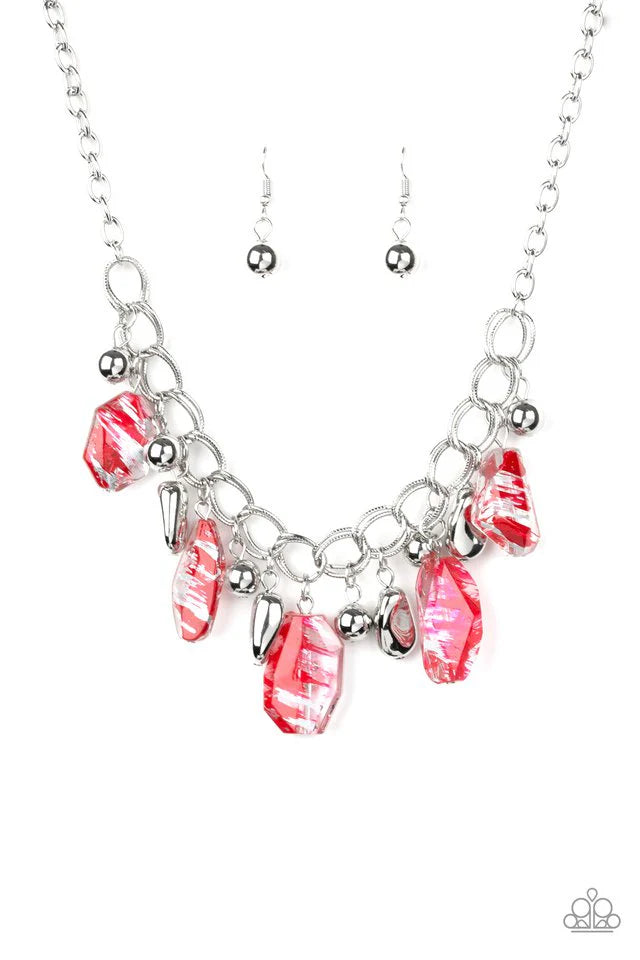 Paparazzi Necklaces - Chroma Drama - Red