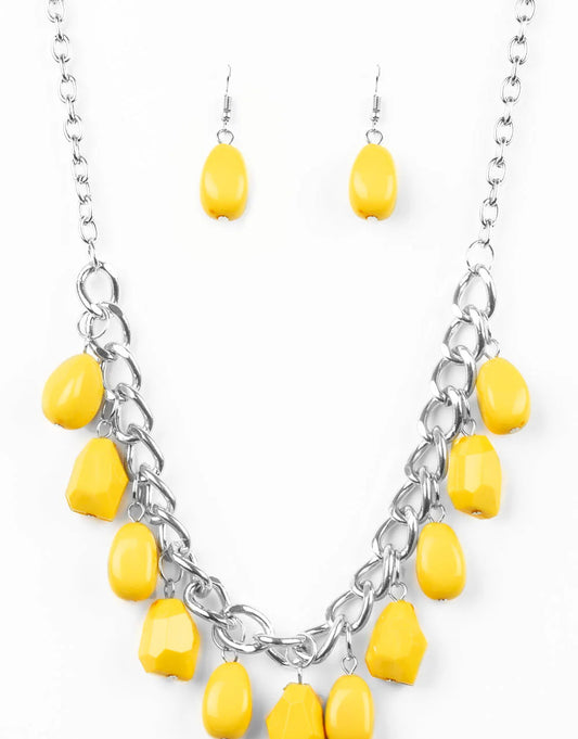 Paparazzi Necklaces - Take the Color Wheel! - Yellow
