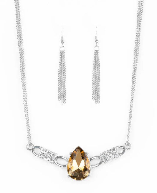 Paparazzi Necklaces - Way to Make an Entrance - Brown