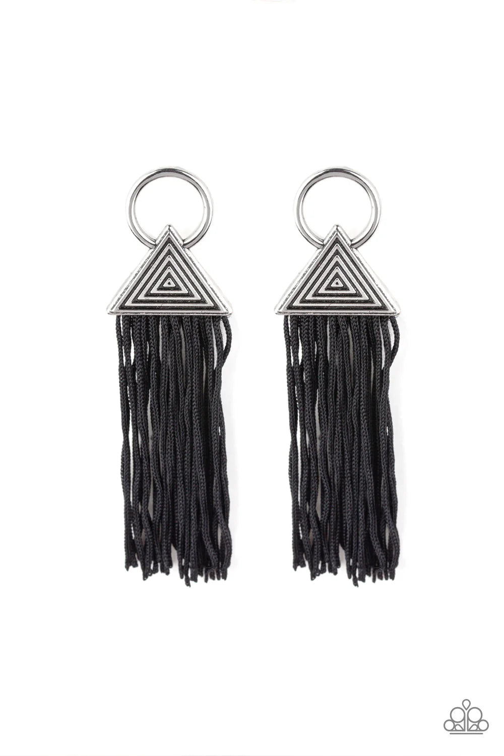 Paparazzi Earrings - Oh My Gaza - Black