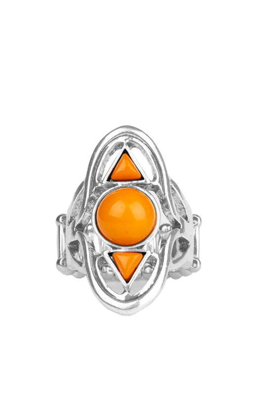 Paparazzi Rings - Aztec Adobe - Orange