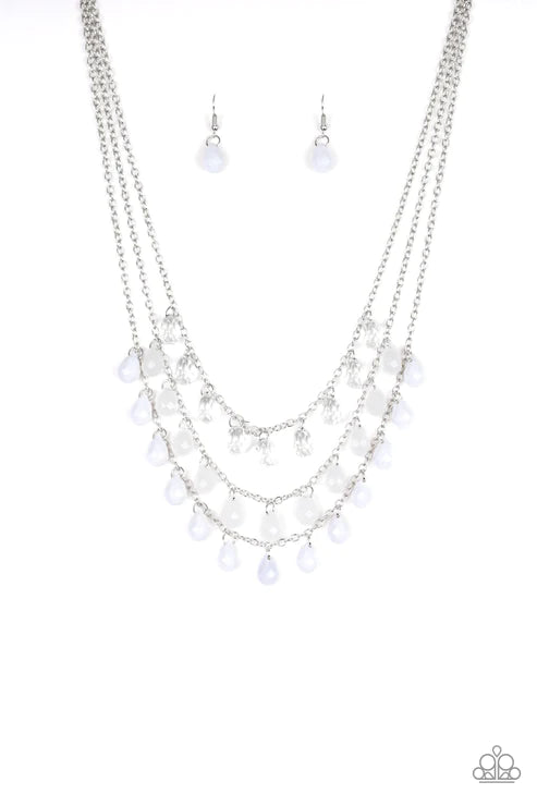 Paparazzi Necklaces - Melting Ice Caps - White