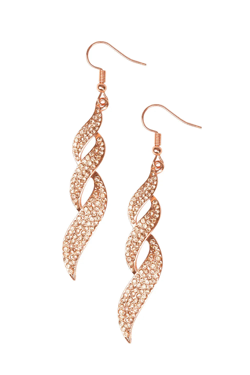 Paparazzi Earrings - On Fire - Copper