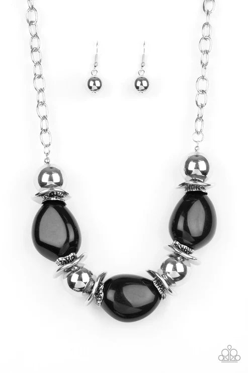Paparazzi Necklaces - Vivid Vibes - Black