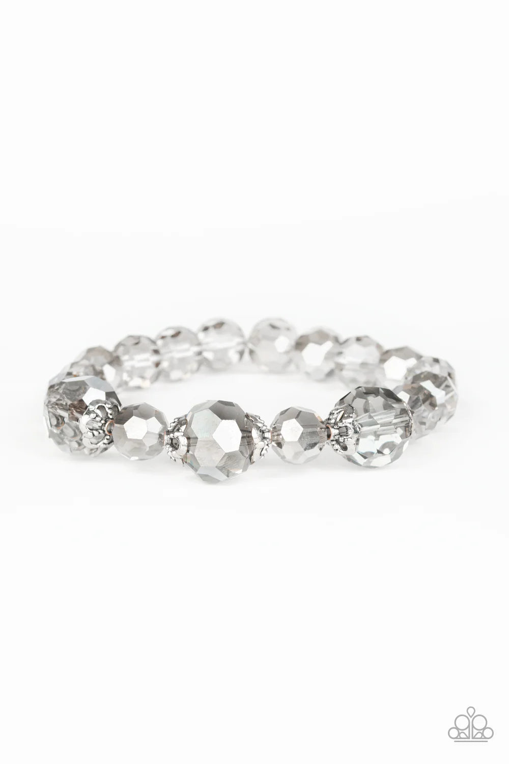Paparazzi Bracelets - Crystal Collision - Silver