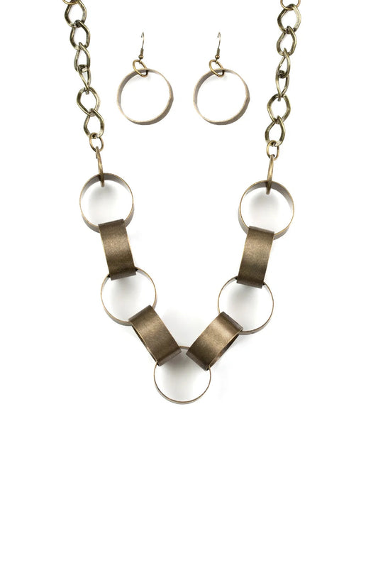 Paparazzi Necklaces - Big Hit - Brass