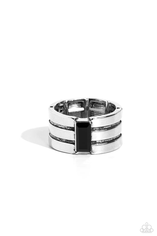 Paparazzi Men's Collection Rings - Champions Club - Black