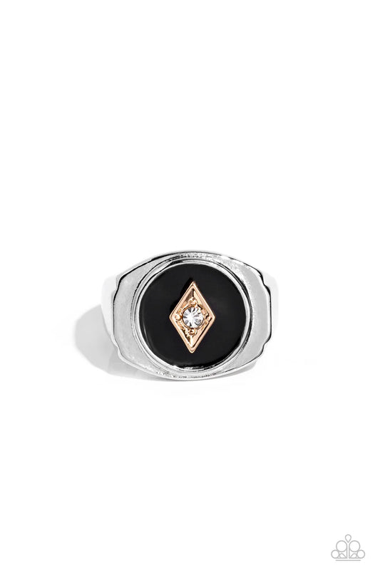 Paparazzi Men's Collection Rings - Alumni - Black