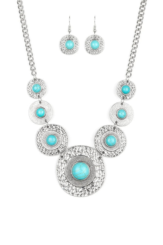 Paparazzi Necklaces - Tiger Trap - Blue - Fashion Fix - Simply Santa Fe