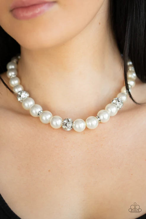 Paparazzi Necklaces - Rich Girl Refinement - White