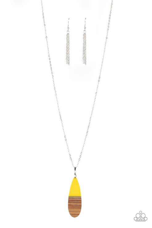 Paparazzi Necklaces - Going Overboard - Yellow
