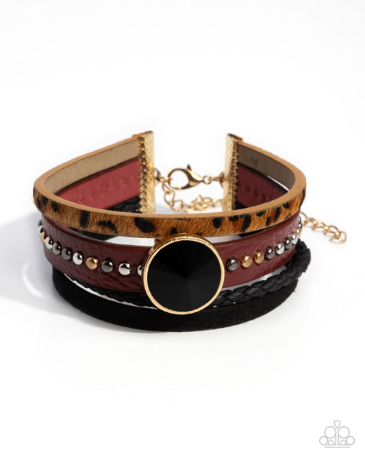 Paparazzi Bracelets - Fair Leather - Red