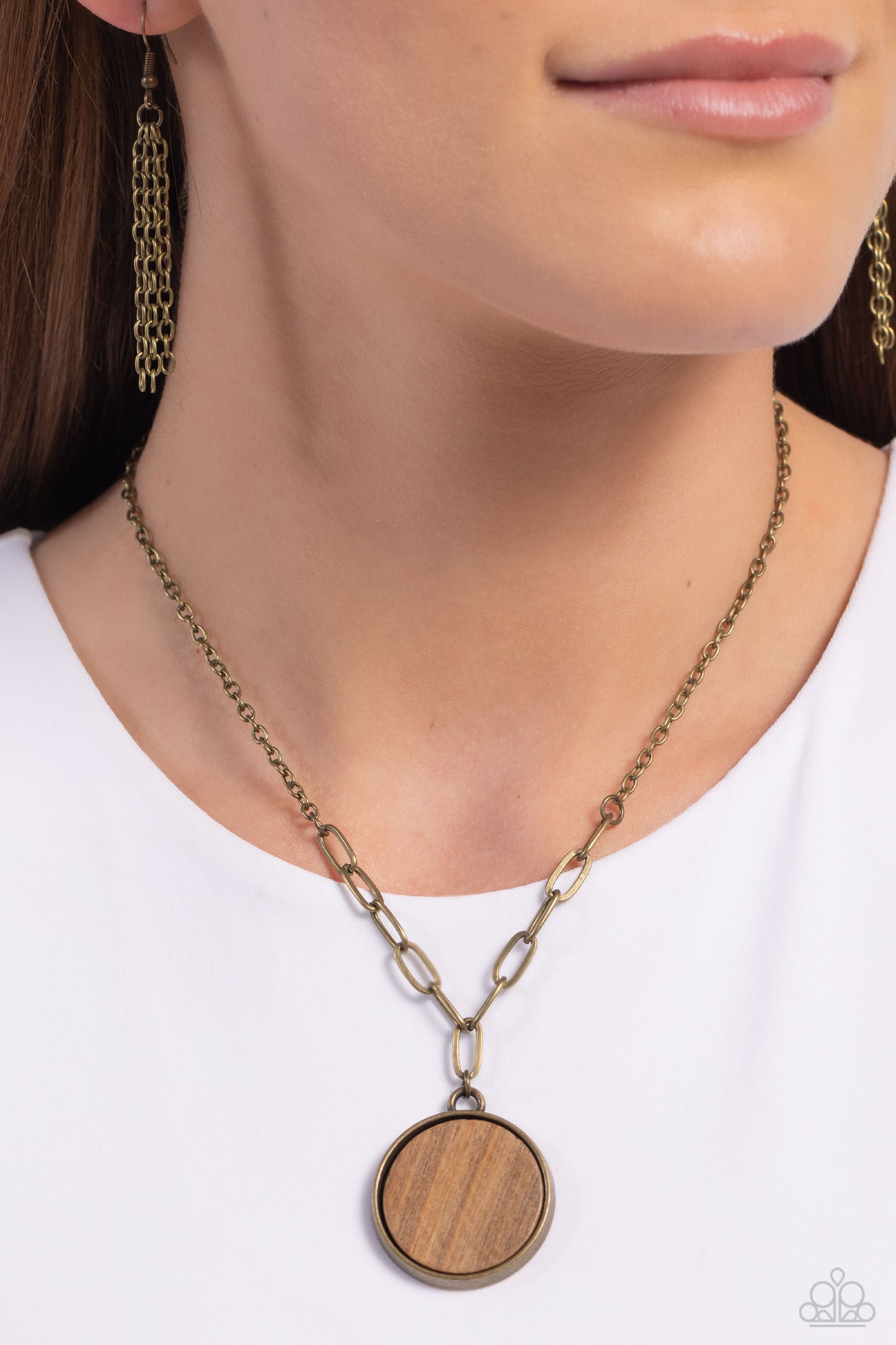 Paparazzi Necklaces - Woodnt Dream of it - Brass