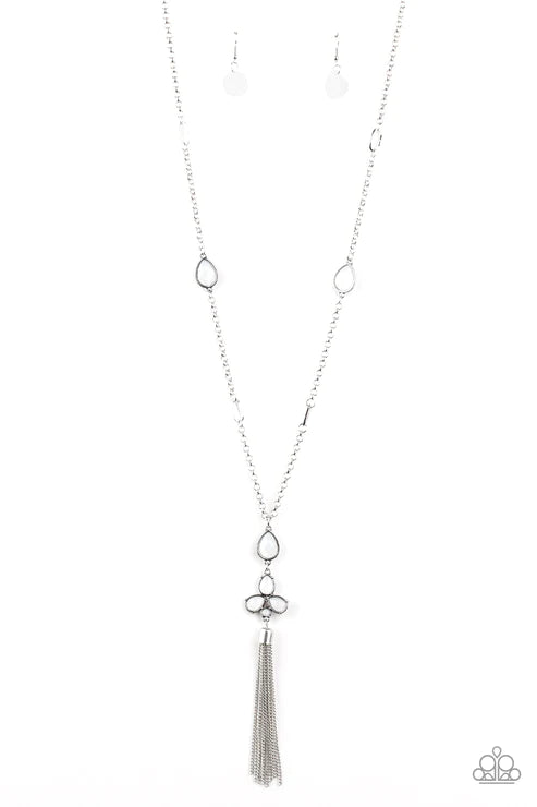 Paparazzi Necklaces - Eden Dew - White