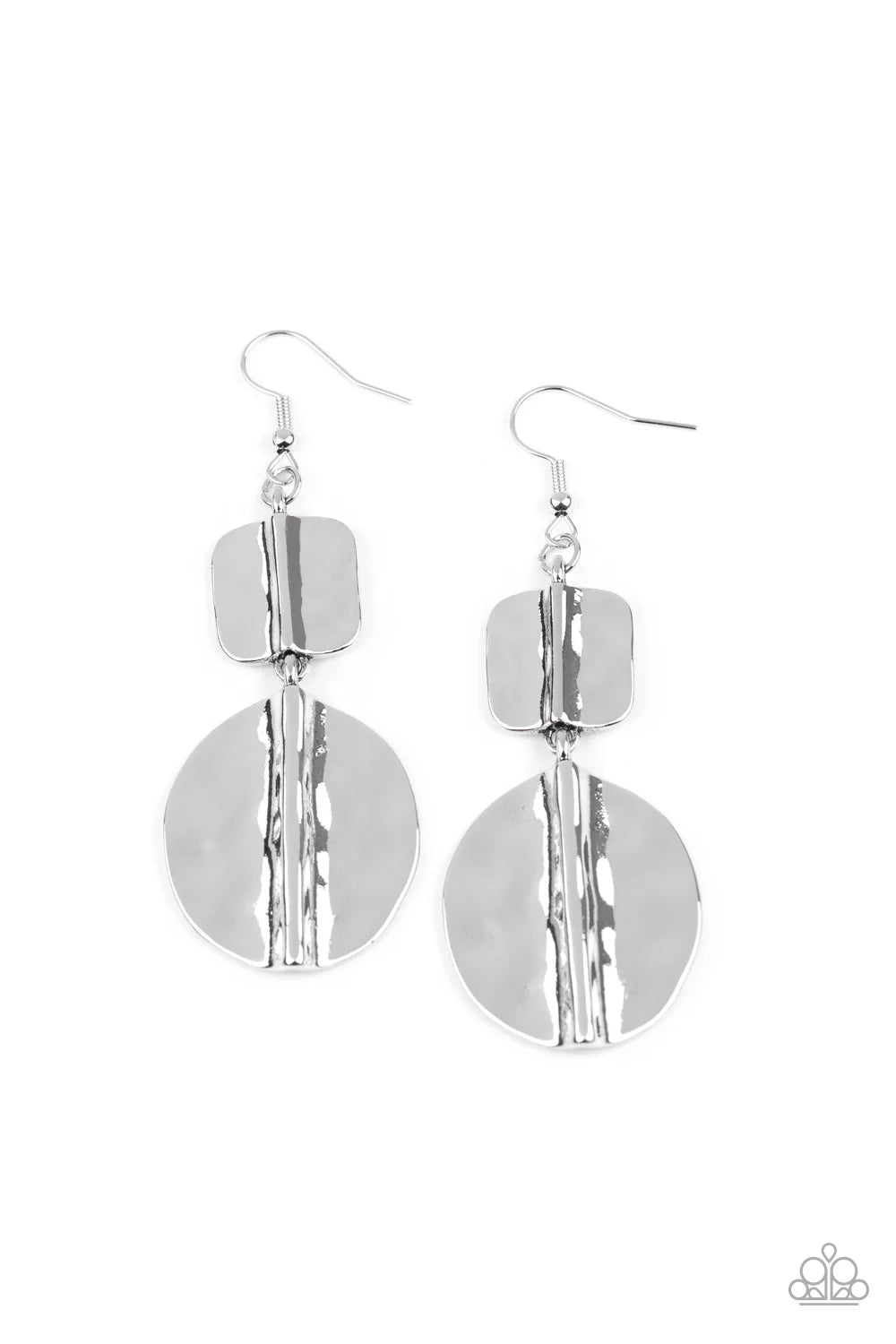 Paparazzi Earrings - Lure Allure - Silver