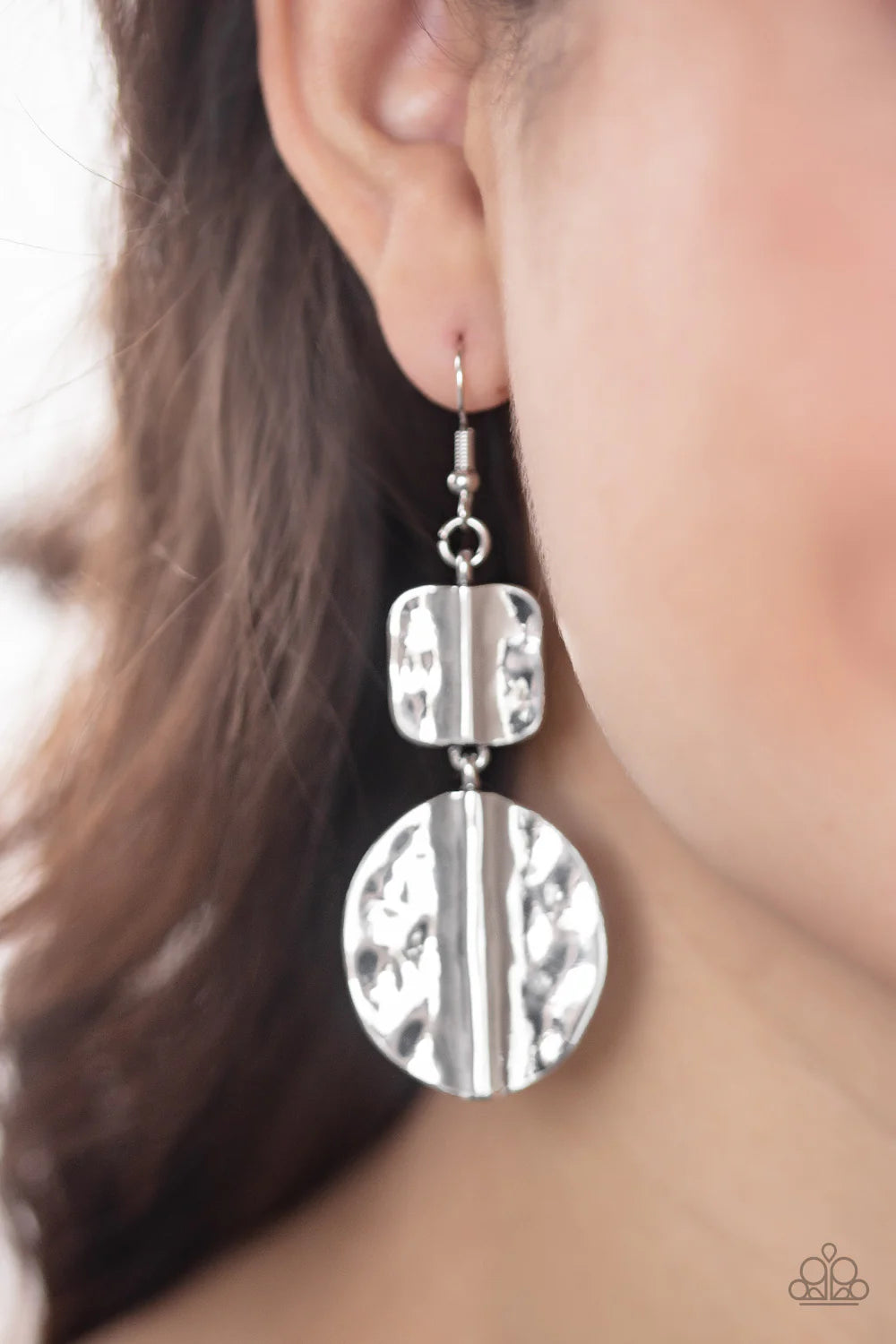 Paparazzi Earrings - Lure Allure - Silver