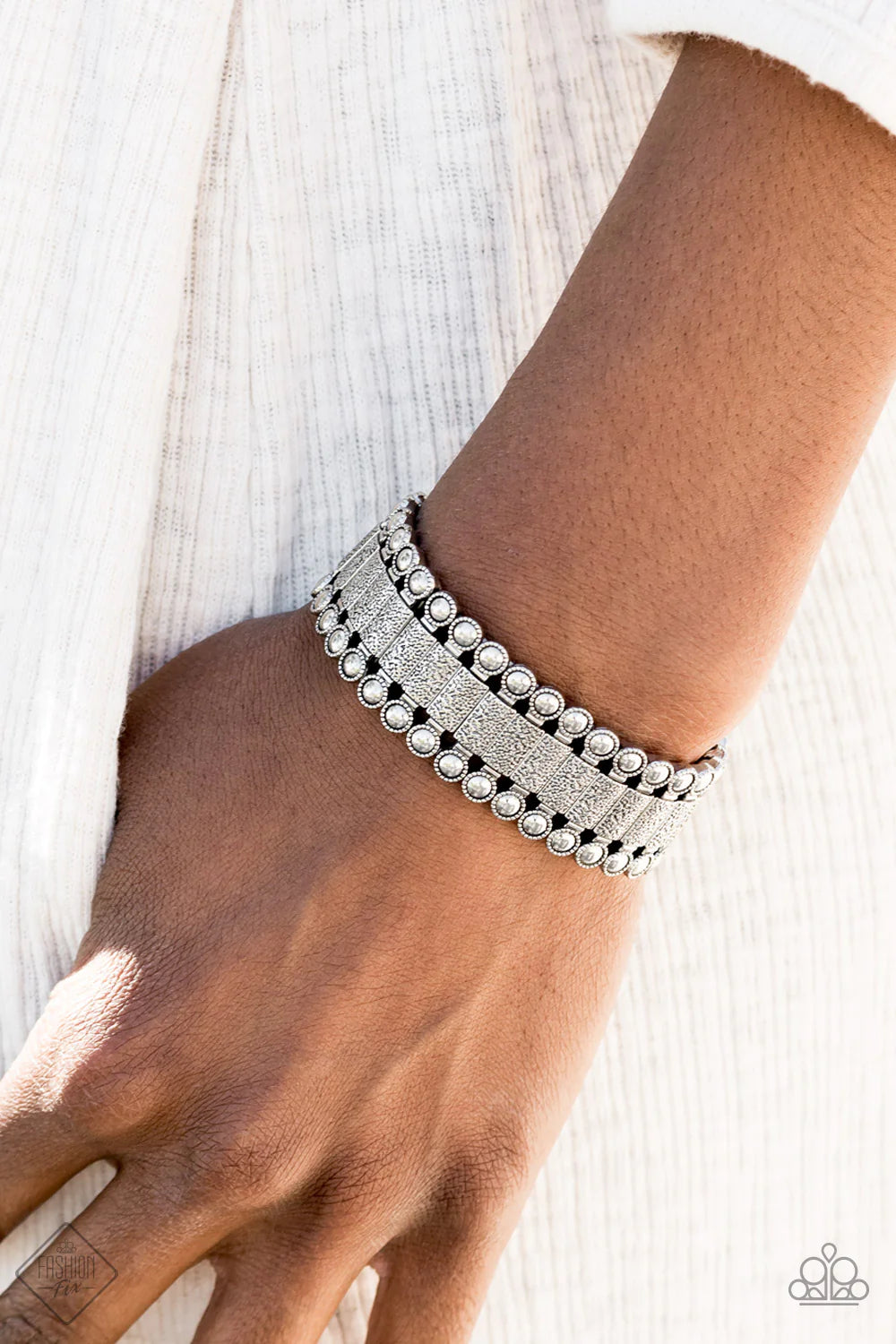 Paparazzi Bracelets - Rustic Rhythm - Silver