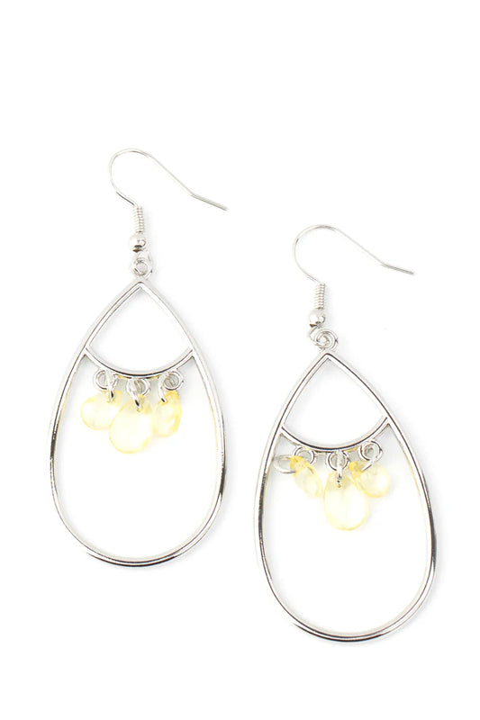 Paparazzi Earrings - Shimmer Advisory - Yellow