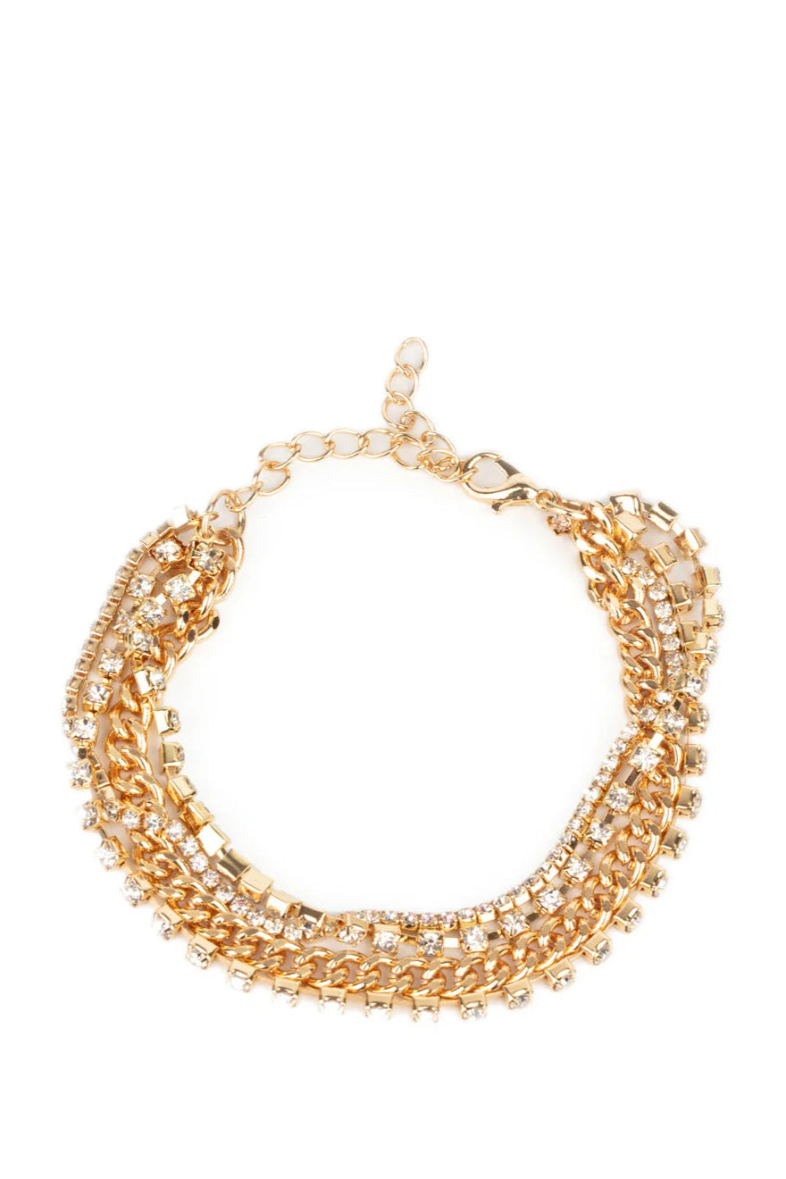 Paparazzi Bracelets - Brilliantly Beaming - Gold