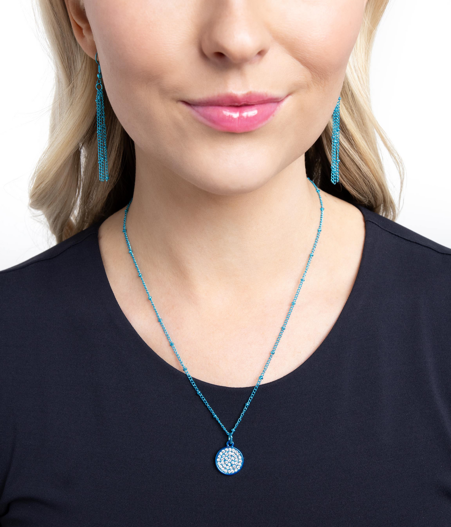 Paparazzi Necklaces - Bejeweled Basic - Blue