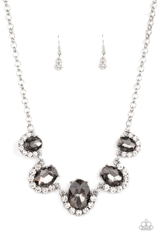 Paparazzi Necklaces - The Queen Demands it - Silver
