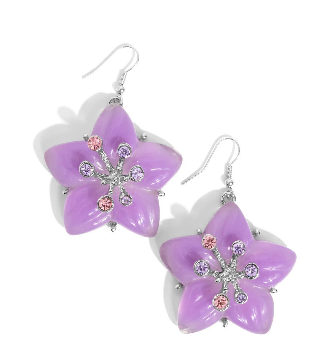 Paparazzi Earrings - Summer Sprigs - Purple