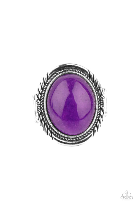 Paparazzi Rings - Stone Terrarium - Purple