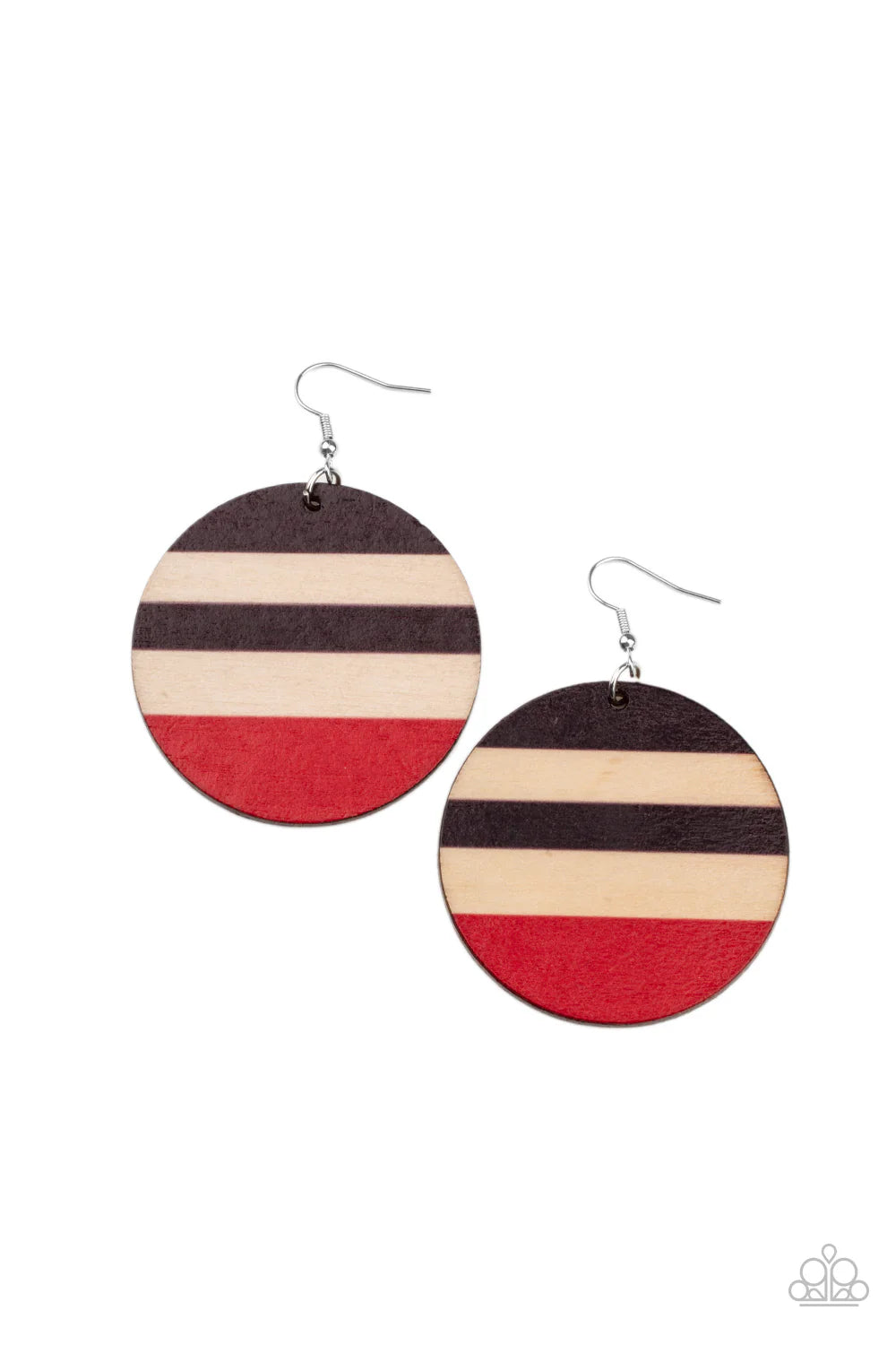 Paparazzi Earrings - Yacht Party - Red